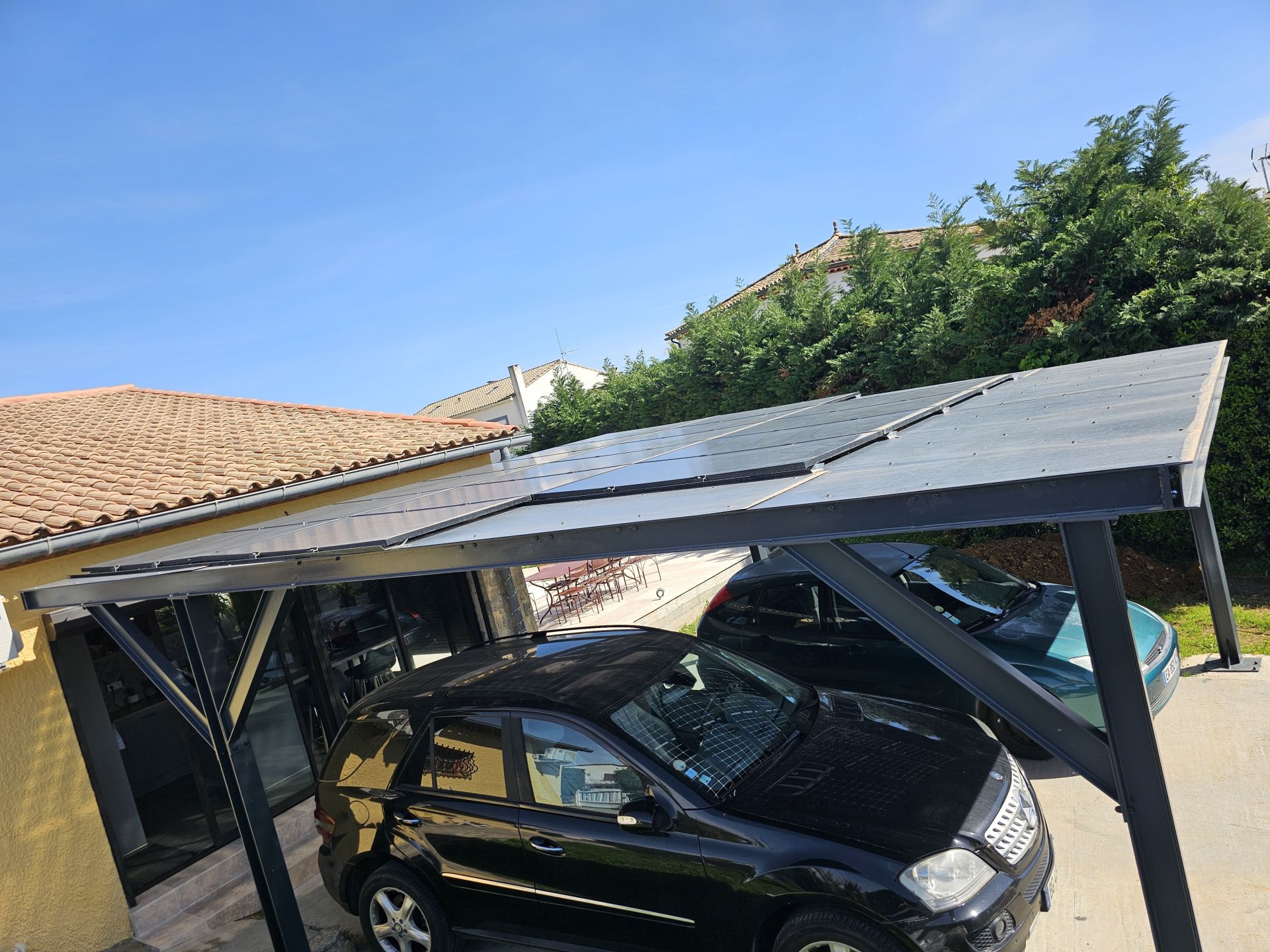 Ombrière solaire (34) - Vue d'en haut